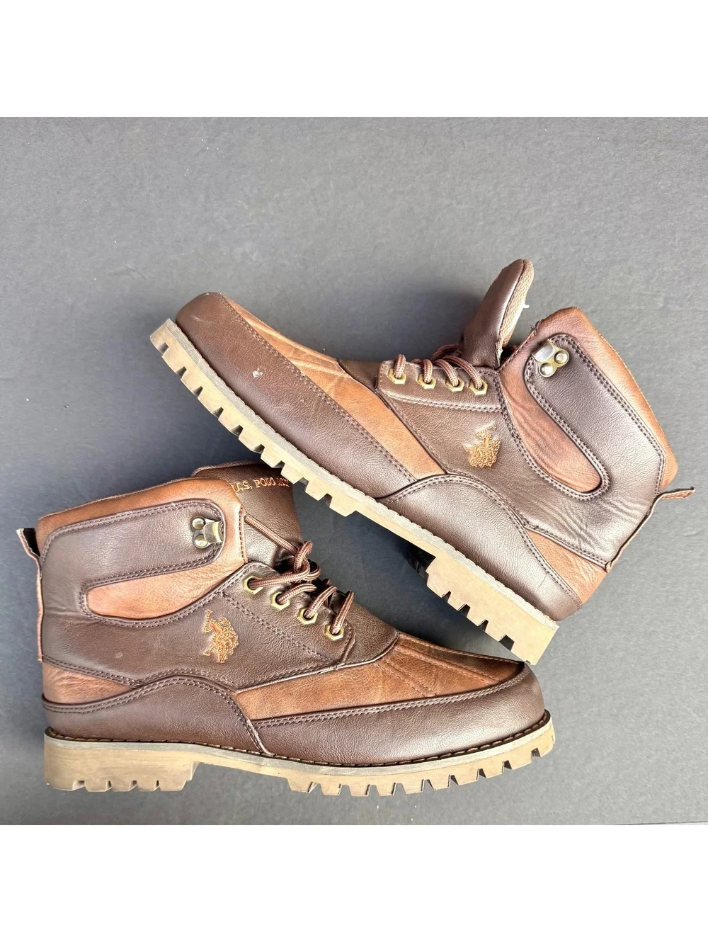U.S. Polo Assn. Men's Brown Hiking Boots Size 11